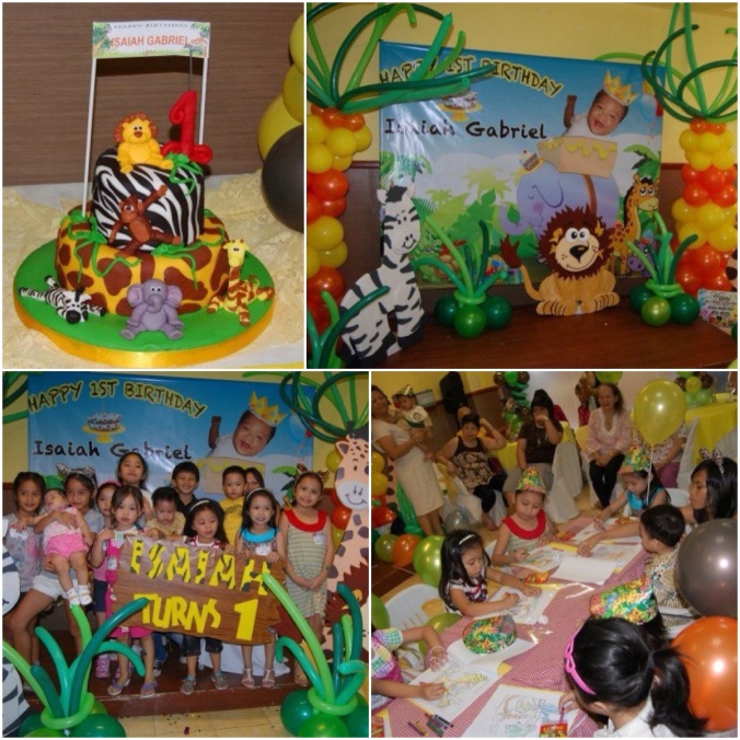 Safari-themed 1st birthday party